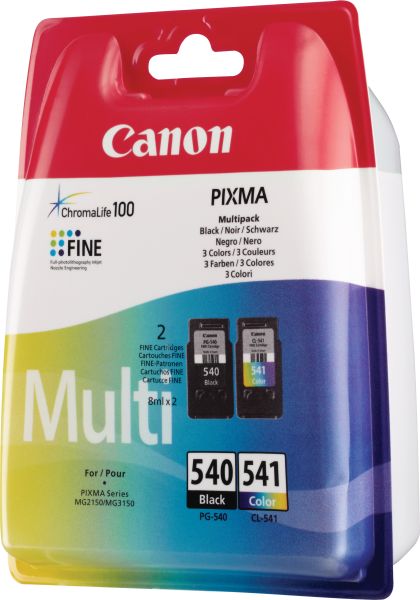 CANON Multipack Tinte schwarz/color PGCL540/1 PIXMA MG2150 2x8ml