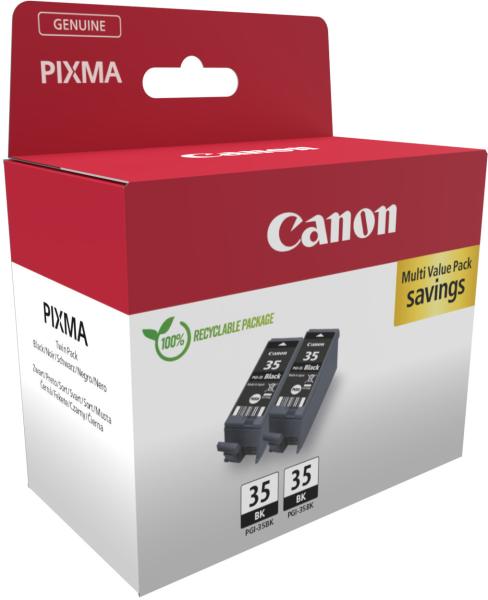 CANON Twin Pack Tinte schwarz PGI-35 TWIN PIXMA iP 100 2 Stück