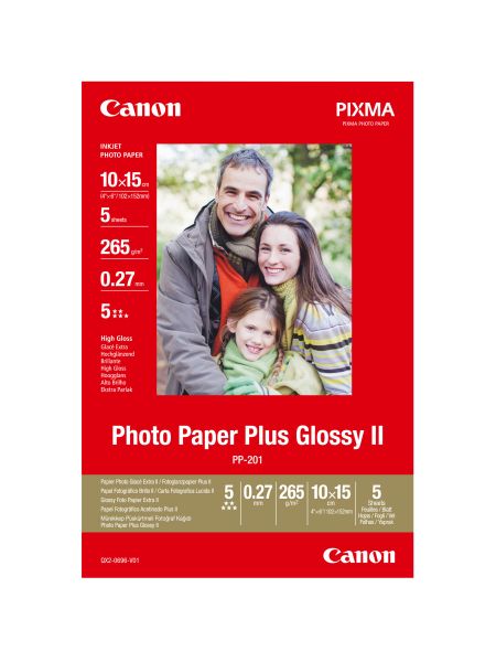 CANON Photo Paper glossy 10x15cm PP2014x6 InkJet, 265g 5 Blatt