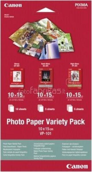 CANON Photo Pap.Variety Pack 10x15cm VP1014x6 InkJet 20 Blatt