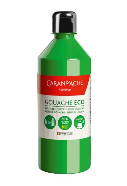 CARAN D'ACHE Deckfarbe Gouache Eco 500ml 2371.230 grün-gelb fluo flüssig