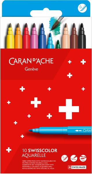 CARAN D'ACHE Fasermaler Swisscolor 285.41 10 Stück