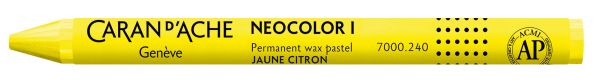 CARAN D'ACHE Wachsmalkreide Neocolor 1 7000.240 zitronengelb