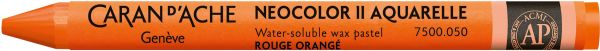 CARAN D'ACHE Wachsmalkreide Neocolor II 7500.050 rotorange