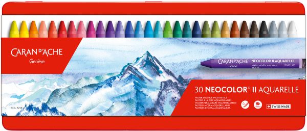 CARAN D'ACHE Wachspastelle Neocolor II 7500.330 30-farbig assortiert