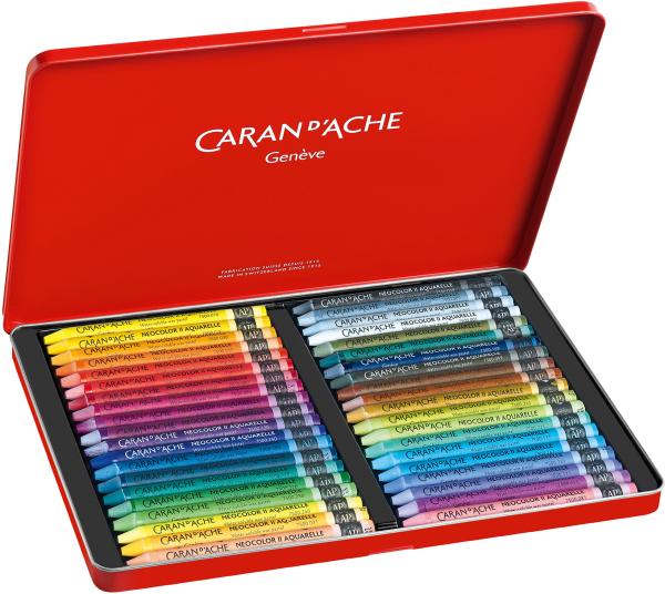 CARAN D'ACHE Wachsmalkreide Neocolor II 7500.340 40 Farben ass. Metallbox