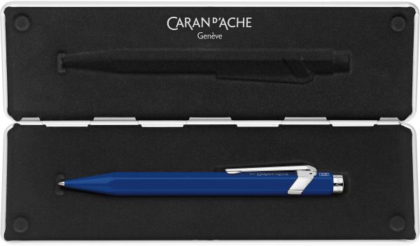 CARAN D'ACHE Roller 849 0.7mm 846.659 blau, mit Metalletui