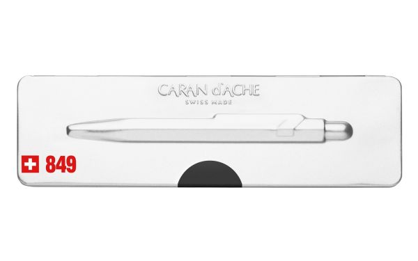 CARAN D'ACHE Kugelschreiber 849 Pop Line 849.509 schwarz matt, mit Metalletui