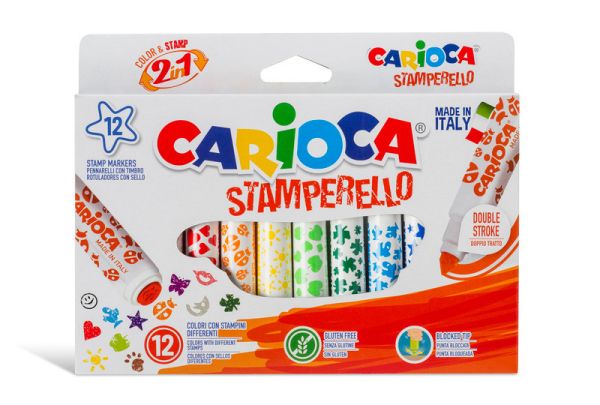 CARIOCA Fasermaler Stamperello 3416 ass. 12 Stück