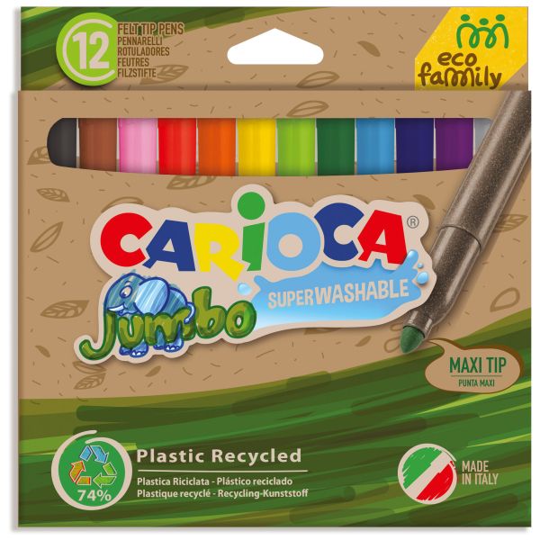 CARIOCA Fasermaler 43100 Jumbo Eco E-12