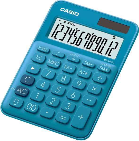 CASIO Tischrechner MS-20UC-BU blau