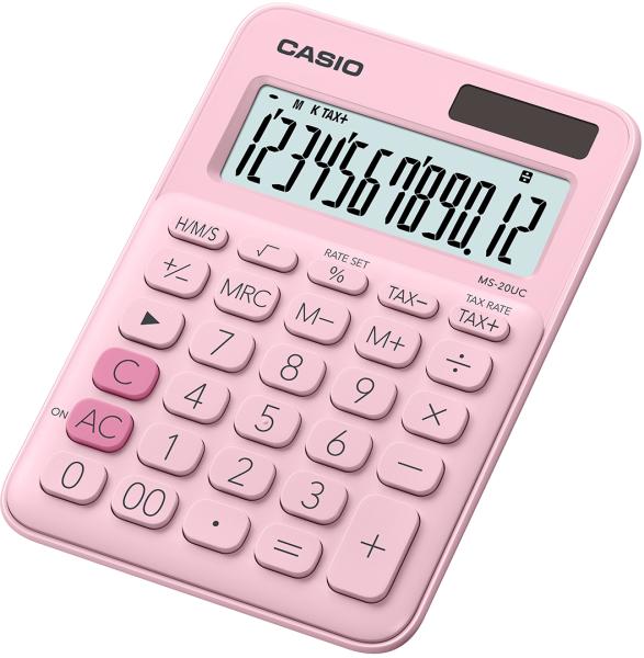 CASIO Tischrechner MS-20UC-PK pink