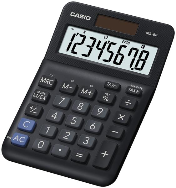 CASIO Tischrechner MS-8F schwarz