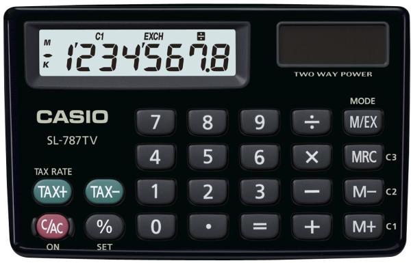 CASIO Taschenrechner SL-787TV-BK