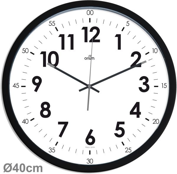 CEP Wanduhr 40cm 2112510011 schwarz