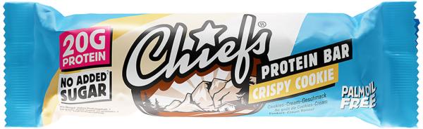 Chiefs protein bar crispy cookie 5927 55g, 12 stk. - Chiefs-5927-7640151710156