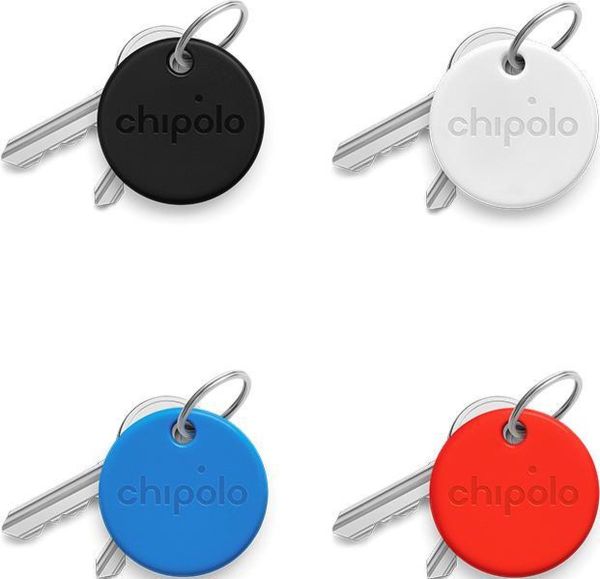 CHIPOLO ONE, 4 Stück CH-C19M-4COL-R Schwarz, Weiss, Blau & Rot