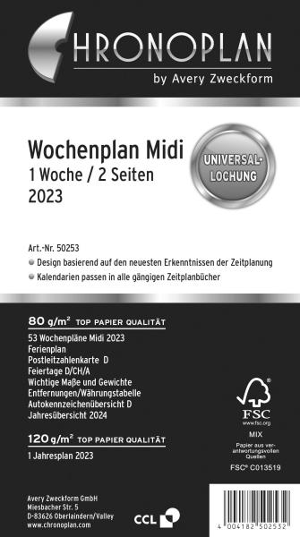 CHRONOPLAN Wochenplan 2024 50254Z.24 1W/2S