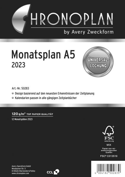 CHRONOPLAN Monatspläne 2024 50284Z.24 A5