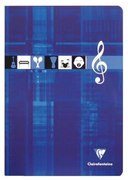 CLAIREFONTAINE Musikheft A4 3114 weiss 24 Blatt