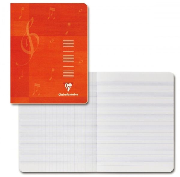 CLAIREFONTAINE Musikheft A4 3117 weiss 24 Blatt