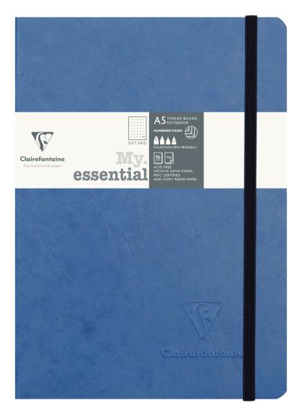 CLAIREFONTAINE AgeBag MyEss A5 793434C Notizbuch dot blau 96 Bl