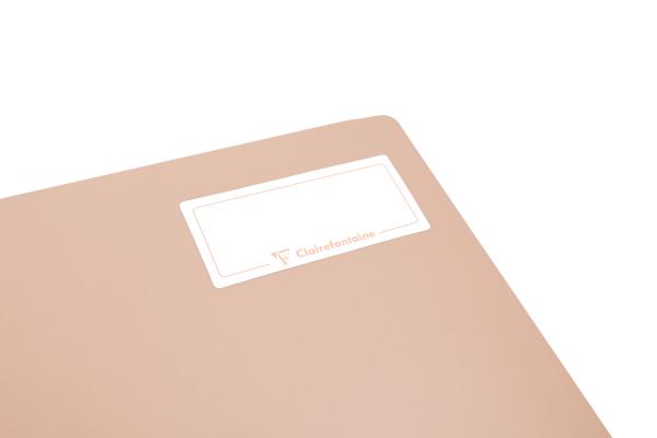 CLAIREFONTAINE Koverbook Schulheft Blush A5 961772C 90g, liniert eisblau / koralle