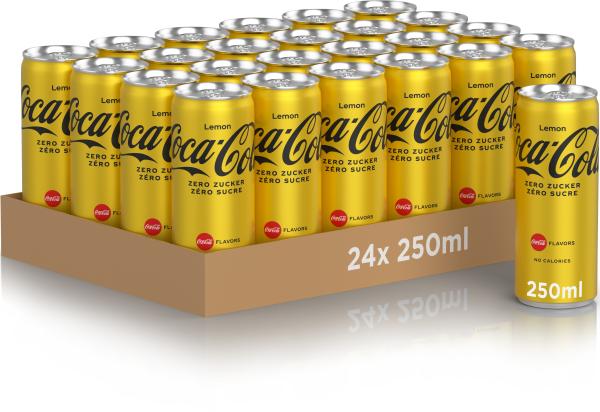 COCA COLA Lemon Zero, Alu 129400001286 25 cl, 24 Stk.