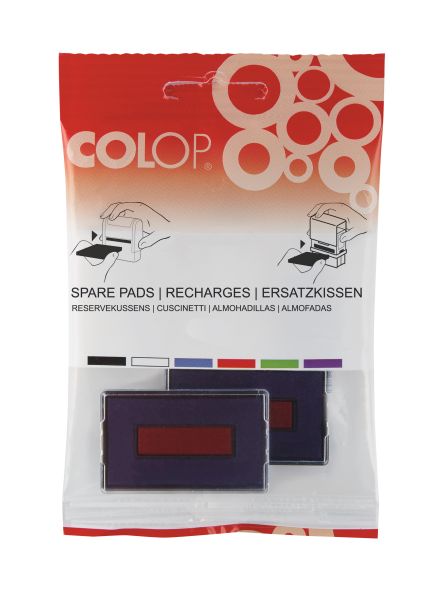 COLOP Stempelkissen E/200/2 blau/rot 2 Stück