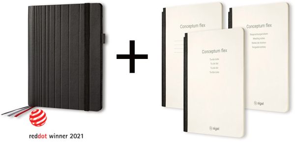 CONCEPTUM Business Organiser A5 CF131 Conceptum flex Set schwarz