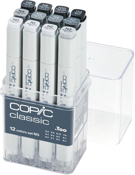 COPIC Marker Classic 20075152 Grau-Set NG, 12 Stück