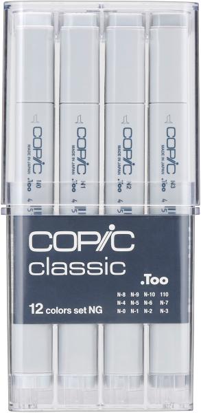 COPIC Marker Classic 20075152 Grau-Set NG, 12 Stück