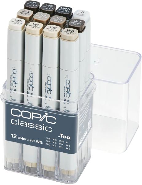 COPIC Marker Classic 20075154 Grau-Set WG, 12 Stück