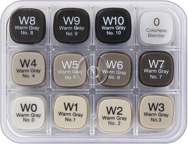 COPIC Marker Classic 20075154 Grau-Set WG, 12 Stück