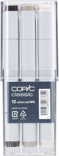 COPIC Marker Classic 20075154 Grau-Set WG, 12 Stück