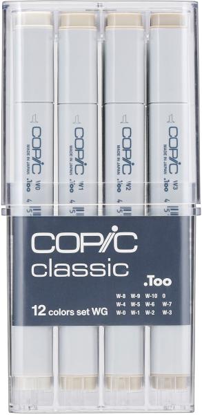 COPIC Marker Classic 20075154 Grau-Set WG, 12 Stück