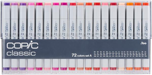 COPIC Marker Classic 20075160 Set A, 72 Stück