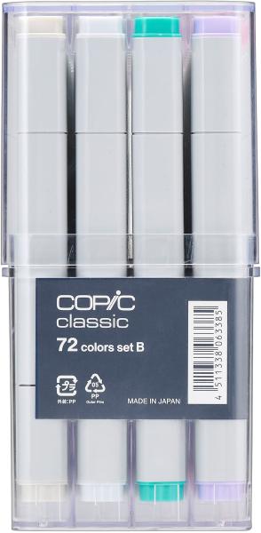 COPIC Marker Classic 20075161 Set B, 72 Stück