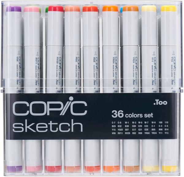 COPIC Marker Sketch 21075158 Set, 36 Stück