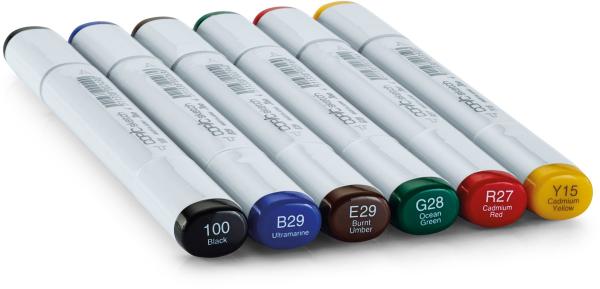 COPIC Marker Sketch 21075662 Set Bold Primaries, 6 Stück