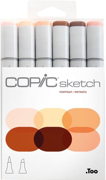 COPIC Marker Sketch 21075666 Set Porträt, 6 Stück