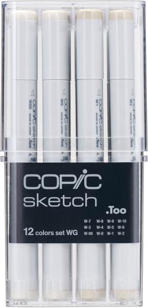 COPIC Marker Sketch 21075954 Grau-Set WG, 12 Stück