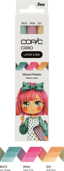 COPIC Marker Ciao 220750307 Vibrant Palette 3 Stück