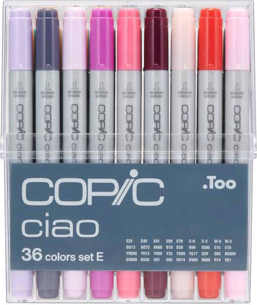 COPIC Marker Ciao 22075365 36er Set E