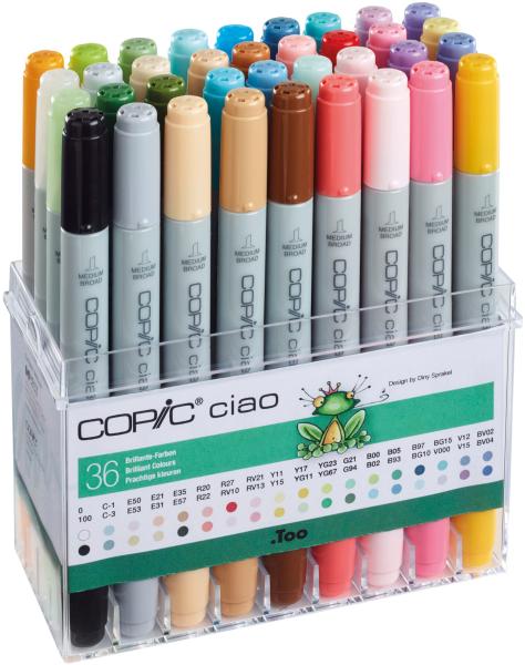 COPIC Marker Ciao 22075436 36er Set Brilliante Farben