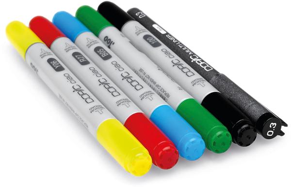 COPIC Marker Ciao 22075550 5+1 Set Brights