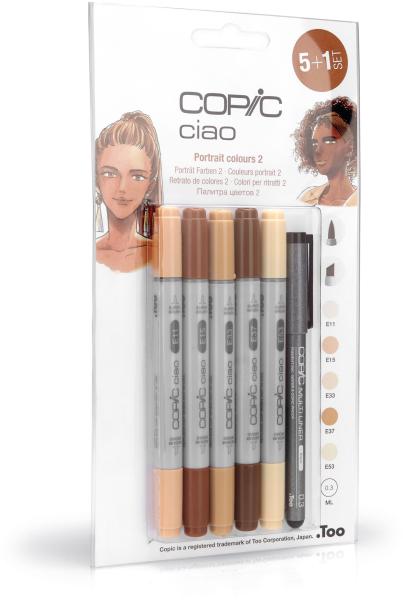 COPIC Marker Ciao 22075553 5+1 Set Portrait colours 2