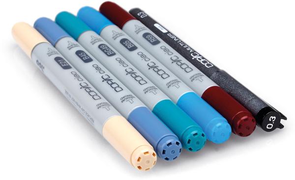 COPIC Marker Ciao 22075557 5+1 Set Manga 2