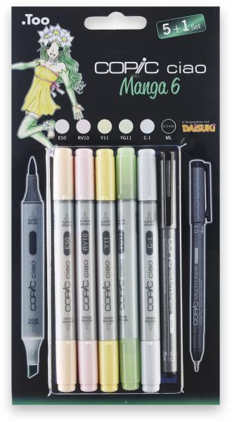 COPIC Marker Ciao 22075563 5+1 Set Manga 6