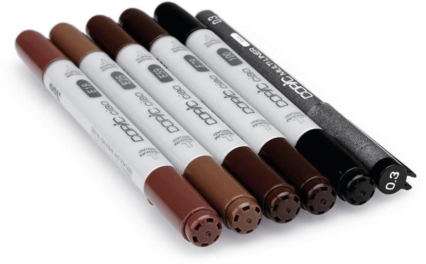 COPIC Marker Ciao 22075573 5+1 Set Hair Tones 2